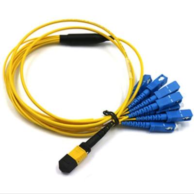 China 12 de Kabel van de kernmpo Doorbraak, MTP-het Flardkabel van Sc voor FTTH FTTA Te koop