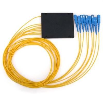 China SC Fiber Optic Splitter , 2mm PLC Splitter 1x8 For PON FTTB for sale