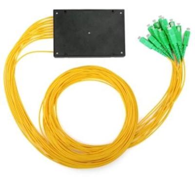 China SC APC 1x16 PLC Splitter , Optical Cable Splitter ABS Module for sale