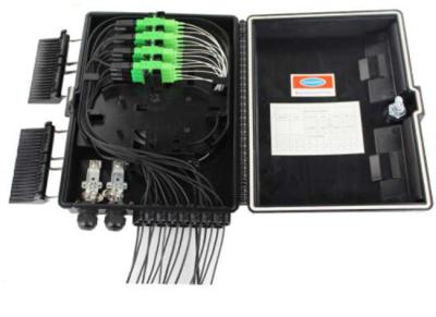 중국 Waterproof Terminal Box 2 Inlet 16 Outlet 16 Ports Ftth Fiber Optic Distribution Box ABS/PC 판매용