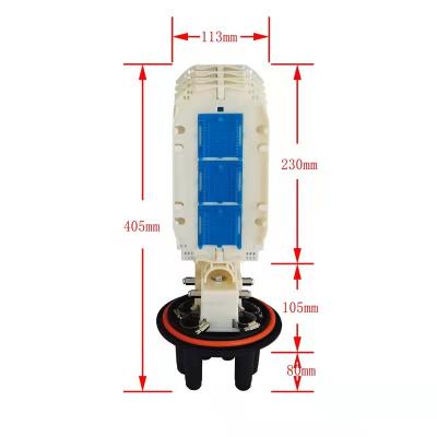 China 72 Cores Fiber Optic Splice Closure reusable With Waterproof Ring for sale