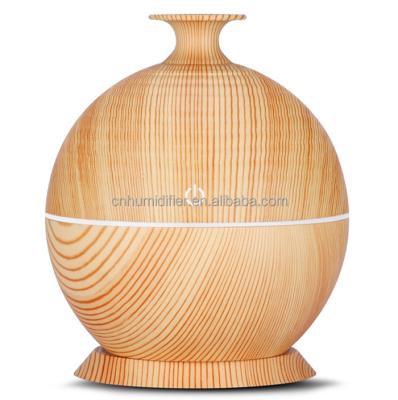 China 7colors LED Light Cheapest&Super Hot Selling Wooden Grain Pot Shape RJXS-009 Aroma Diffuser&Humidifier for sale