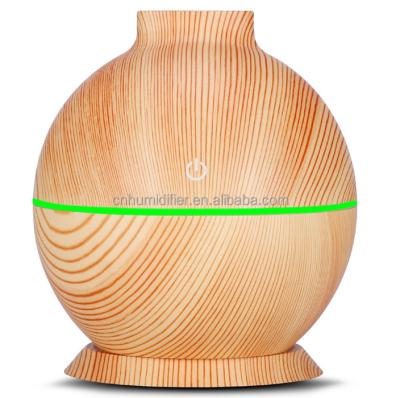 China Hot Selling 7colors LED Light Cheapest&Super Big Wood Grain Pot Shape RJXS-010 Aroma Diffuser&Humidfier for sale