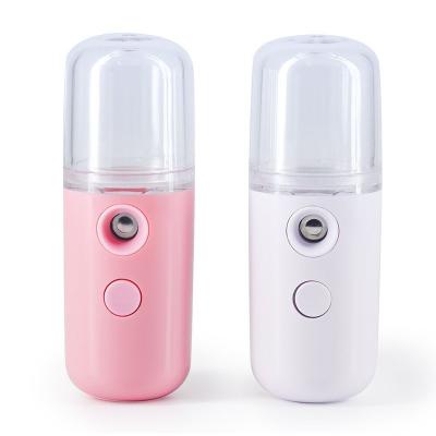 China Wholesale Portable Practical Small Atomization Moisturizer Ion Usb Charging Spray Water Refilling Nano Instrument for sale