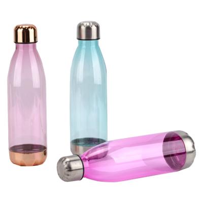 China Sustainable Cola Shape Bpa Transparent Eco - Friendly Travel Gym Personalized Water Bottles for sale