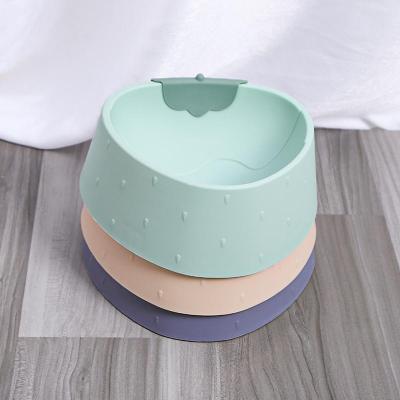 China Cat Bowl Single Layer Plastic Cute Cartoon Pet Bowls Non-Slip Automatic Feeder High Quality Dog Pet Bowls for sale