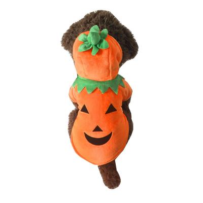 China Sustainable Dog Clothes Halloween Pumpkin Dog Christmas Clothes Dog Hoodies for sale