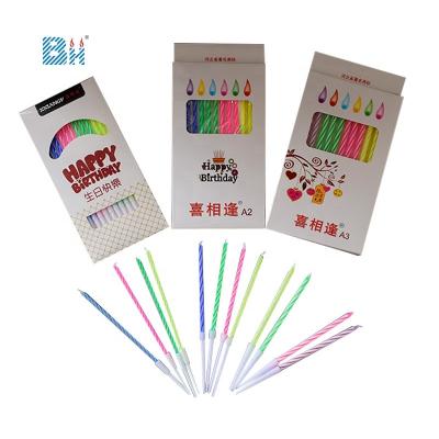 China Birthday Party Use Birthday Spiral Candles for Boys and Girls for sale