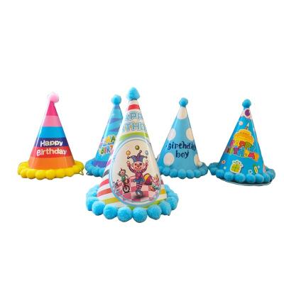 China plush birthday party hats for cake for sale