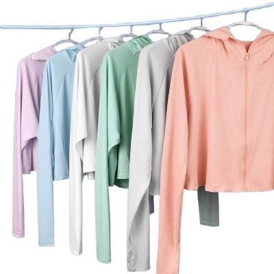 China New High End UV Listing Women Soft Polyester Long Sleeve Sun Protection Clothing for sale