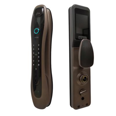 China Plot Remote Video Door Unlocking Zigbee Home Metal Iron Door Locks Combination Fingerprint Mechanical Touch Screen Battery Operated Luxury Custom Scanning for sale