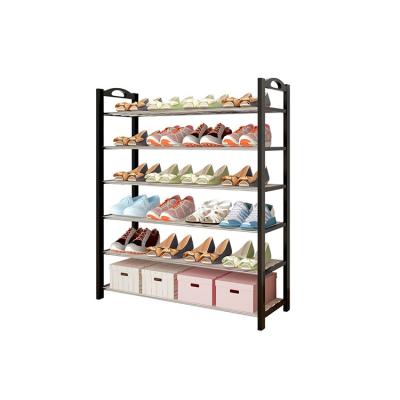 China Free Standing Open Shoe Rack Simple Stainless Steel Display Storage Racks (Other) Metal Modern Adjustable With Handle For Outdoor for sale