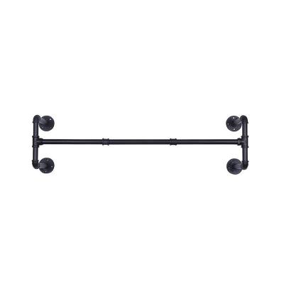 China (Other)Adjustable Hanger Pipe Wall Mounted Cloakroom Drying Industrial Bedroom Clothes Storage Display Coat Tubular Rack for sale