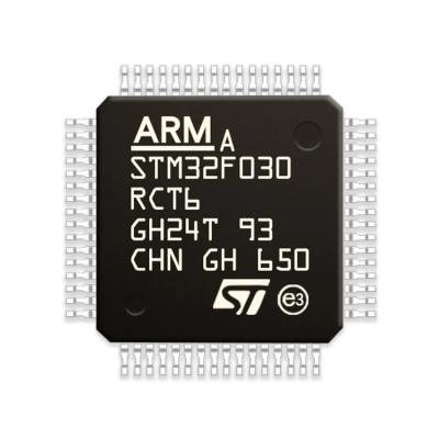 China Microcontroller STM32F030RCT6  integrated circuit ic chip MCU  LQFP-64 Original electronic component chip Microcontroller for sale