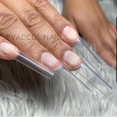 China Salon Effect Square Acrylic Wholesale Bulk Price Tips XXL C Curve Half Cover Extra Long Straight Fake Nails Accept Logo Custom for sale