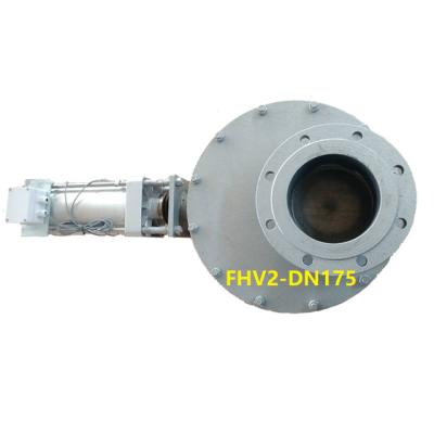 China Durable 7 Inch DN175 Pneumatic Powder Material Disc Plates Type Gate Valve for sale