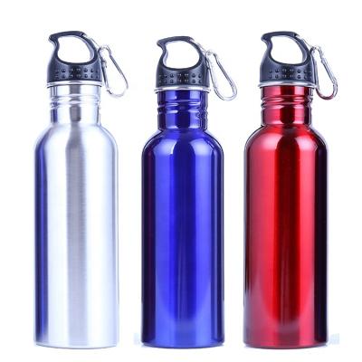 China Viable Low Price Custom Portable Recycled Small Mouth Stainless Steel Single Wall Water Bottle for sale