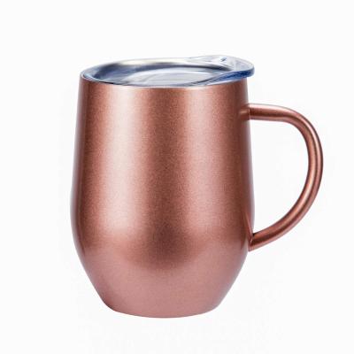 China Sustainable Beer Coffee Stainless Steel Thermal Mug Mug With Lid Handle for sale