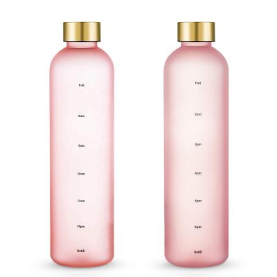 China Sustainable Wholesale Promotional BPA Free 1000ml Tritan Plastic Water Bottle Shaker for sale