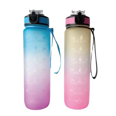 China Wholesale BPA Free Viable OEM Logo Reusable 1000ml Tritan Eco Plastic Water Bottle for sale