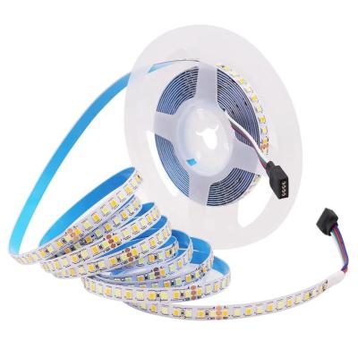 China Residential LED Strip Dual White 5025 60LEDs/m 2835 12V White White LED Light 180LEDs/m Decoration Ribbon TDC + Flexible Hot Cold 5m/lot for sale