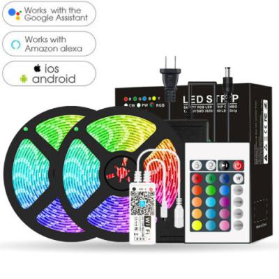 China LANDSCAPE Amazon Alexa Magic Home WIFI APP Control 5M 10m Smart LED Strip Light Kit 5050 RGB Strips LED Lighting for sale