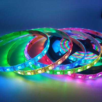 China IP65 Residential Waterproof Accessible Signal WS2813 5V WS2815 12V 30/60/144Leds/m Individually Double Updated Pixels RGB Magic Led Strip for sale