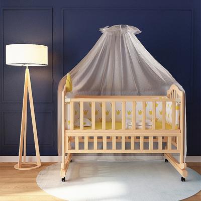 China High Quality Eco-friendly Materials Wooden Baby Swing Cradle Bed For Baby 0-3 Years Old for sale