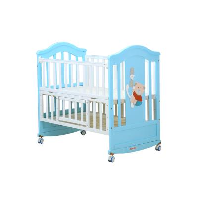 China Low Price Net New Type Baby Crib Safety New Wood Bed Customized Wood Baby Crib for sale