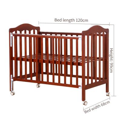 China Eco-friendly Materials Multifunctional Painted Solid Wood Kids Cradle Cribs And Other Baby Room Furniture for sale