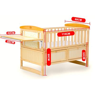 China Eco-Friendly Materials Home Furniture Wooden Babies Bed Reborn Baby - Doll Cribs And Baby Winter Sleepers With Wheels for sale