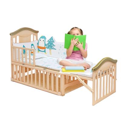 China Eco-friendly materials baby basket crib set crib and baby bedding set cotton with mattress and mosquito net for sale