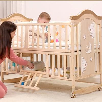 China Modern Furnish New Bedding Mattress And Furniture Baby Crib Wood Baby Crib for sale