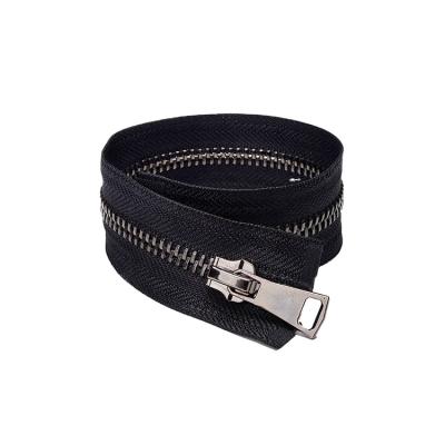 China Sustainable YAB Customized Length Open End Type Single Way Metal Zipper Roll For Garment for sale