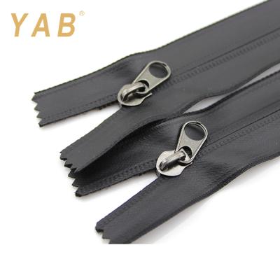 China YAB Auto Lock Waterproof Teeth Nylon Band Zipper Puller Waterproof Waterproof Teeth for Handbags Boots and Wedding Dress for sale