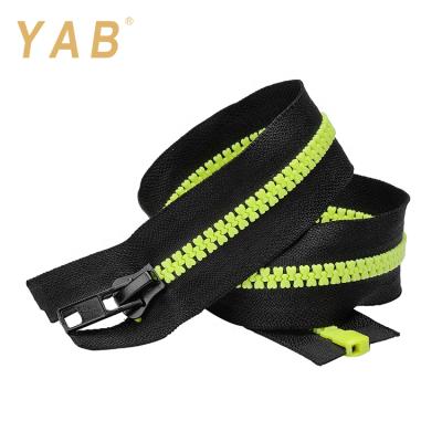 China YAB Sustainable Bags, Garment, Home Textile, Shoes Zipper Plastic Transparent Teeth Zipper Wholesale for sale