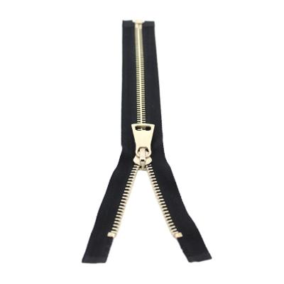 China YAB Viable Garment Accessories High Quality 5# Gold Brass Zippers Wholesale For Garment And Home Textile for sale