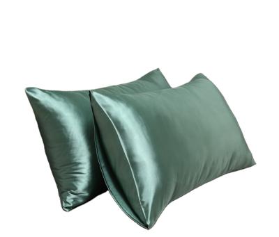 China Sustainable Super Soft Silk Pillowcase With Hidden Zipper Luxury Silky Pillow Case for sale