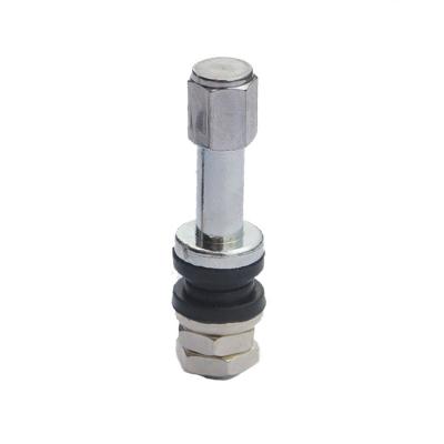 China TR48E Zinc Alloy / Brass Metal Car Tire Valve Schrader Valve / Alloy Tubeless Wheels for sale