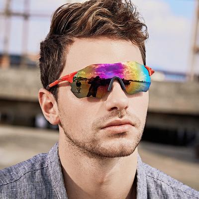 China New European style outdoor shades men women sports sunglasses wholesale two circles polarized fashion polarized cycling unisex glasses for sale