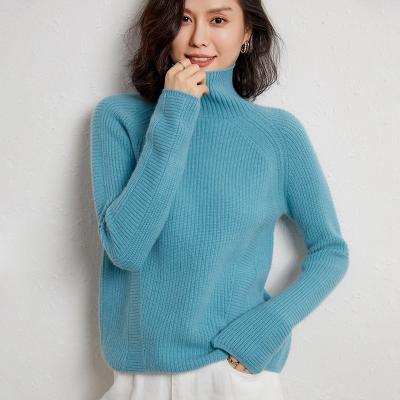 China Anti-wrinkle 2021 new Korean style autumn and winter knitted 100% wool cable women sweater for sale