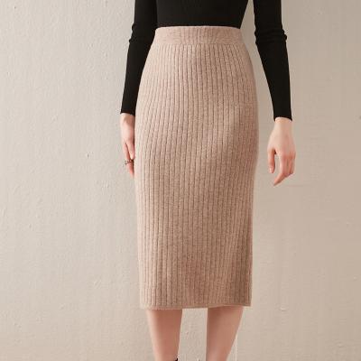 China Custom Made Breathable Midlength Skirt With Logo Office Skirts For Ladies Sweater Knit Evangelical Women's Medium Office Skirt Designs for sale