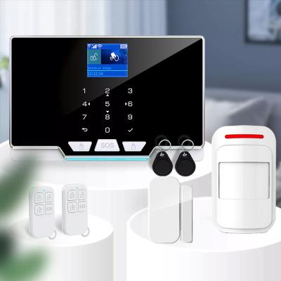 China Burglar Burglar Kit Wireless Wired With Google Alexa House Tuya Smart WIFI 2G/4G GSM Home Security Alarm System Protection for sale