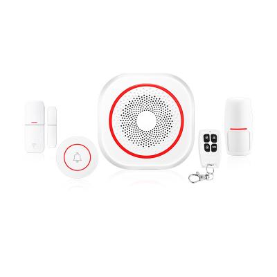 China Anti Thief Burglar Home Burglar Alarm SystemTuya Smart WiFi Wireless PIR Motion Sensor Door Bell and Siren for sale