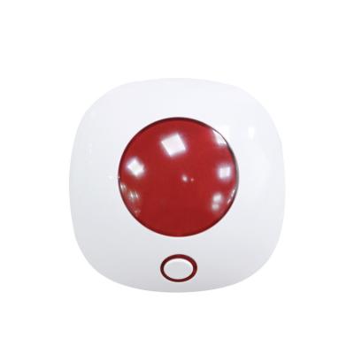 China Mini 433MHz Alarm ABS 110dB High DB Loud Volume Plastic Wireless Waterproof LED Sound and Flash Home Alarm for sale