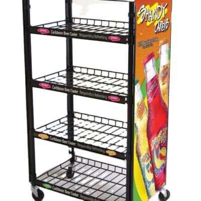 China Classic Metal Display Rack Cd Rack Metal Display Rack For Foods for sale