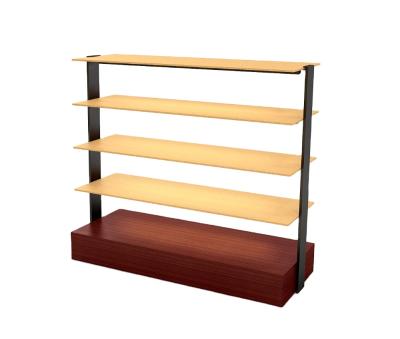 China Eco - Friendly Famous Brand Store Fashion Metal Shoes Display Rack for sale