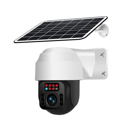 China NIGHT VISION CCTV System PTZ Camera 4G Solar Power Outdoor PTZ Camera-4G Wireless Solar Power Smart Projector for sale