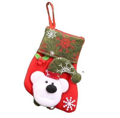 China 2021 Environmental Materials Christmas Red Snowflakes Snowflakes Gift Bag Home Decor Party Supplies Christmas Ornaments Jars Store Cartoon Burlap Applique for sale