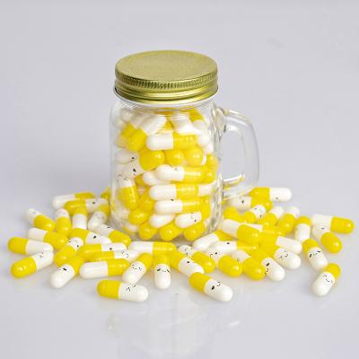 China Cute Love Gift Love Friendship Color Pill Letter Promotion Gift Diy Craft Capsule Smile Message In Glass Bottle for sale